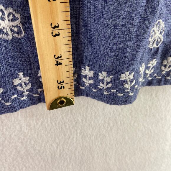 Parsley & Sage Blue Embroidered Dress Size Medium NWT - Picture 9 of 9